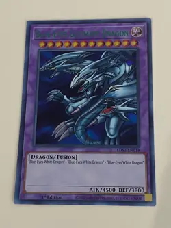 Yugioh Blue Eyes Ultimate Dragon 1st Ultra Rare Green Blue Purple NM - Free Holo - Image 2