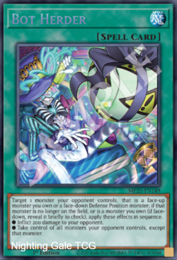 Yugioh! Mega Tins 2025 PREORDER 1x PScR Bot Herder - Image 1