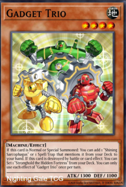 Yugioh! Mega Tins 2025 PREORDER 1x PScR Gadget Trio - Image 1