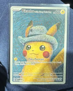 Pikachu with Grey Felt Hat 085 Sv: Scarlet & Violet Promo Card - Image 1