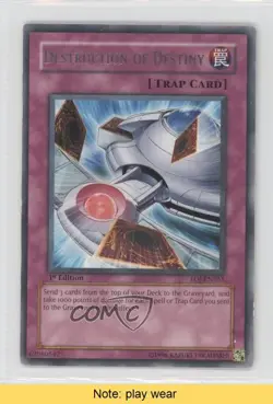 R - Destruction of Destiny 1st Ed. YuGiOh Enemy Justice #EOJ-EN051 2006 READ 0j6 - Image 1