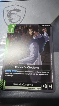 Rasid's Orders - GD01-110 NM - Gundam TCG Card Game - Image 1