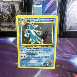 Misty's Golduck Gym Holo Pokemon Card Base Jungle Fossil WOTC NM+ - Image 1