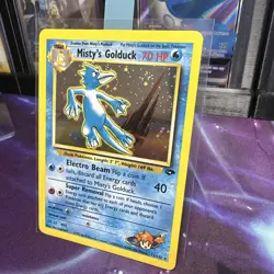 Misty's Golduck Gym Holo Pokemon Card Base Jungle Fossil WOTC NM+ - Image 3
