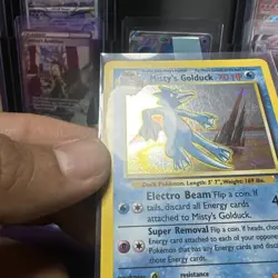 Misty's Golduck Gym Holo Pokemon Card Base Jungle Fossil WOTC NM+ - Image 4