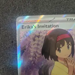 Pokemon TCG Erika's Invitation Scarlet & Violet Holo Ultra Rare Card 196/165 - Image 2