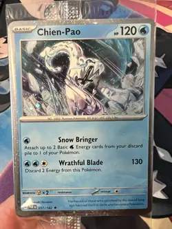 Chien-Pao 057/182 Cosmos Holo Paradox Rift Card Pokemon TCG New Sealed! - Image 1