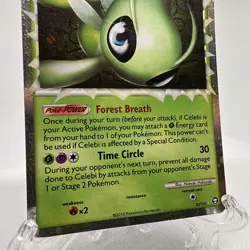 Vintage Celebi Y2K Pokemon Triumphant #92 Prime Pokemon Card Authentic 2010 - Image 3
