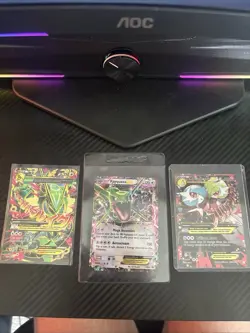 Pokemon Card Lot - M Rayquaza EX x2 + M Gardevoir EX - Ultra Rare Holo Bundle - Image 1