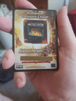World of Warcraft KALIMDOR TREASURE CHEST LOOT card Unused Unscratched WOW NEW! - Image 1