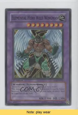 SR - Elemental HERO Wild Wingman 1st Ed. YuGiOh Enemy of Justice #EOJ-EN035 0b2 - Image 1