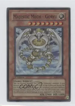 SR - Majestic Mech - Goryu 1st Ed. YuGiOh Enemy of Justice #EOJ-EN016 2006 04z6 - Image 1