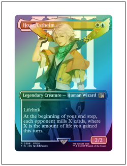 1x Hope Estheim, Foil, Borderless Art, Final Fantasy, Magic MTG NM - Image 1