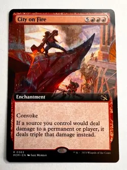 MTG: City on Fire, March of the Machine, Rare - Image 1