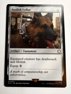 MTG: Basilisk Collar, Universes Beyond: Fallout, Rare - Image 1