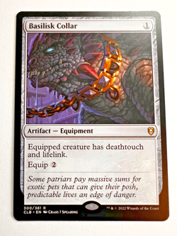 MTG: Basilisk Collar, Battle for Baldur's Gate, Rare - Image 1