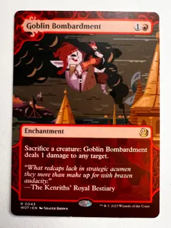 MTG: Goblin Bombardment, Wilds of Eldraine: Enchanting Tales, Rare - Image 1