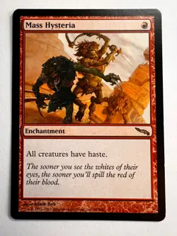 MTG: Mass Hysteria, Mirrodin, Rare - Image 1