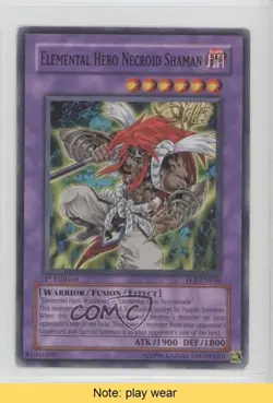 Elemental HERO Necroid Shaman 1st Ed. YuGiOh Enemy of Justice #EOJ-EN036 0f8 - Image 1