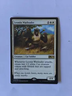 Leonin Warleader ~ Core 2019 [ Excellent ] [ Magic MTG ] 023/280 - Image 1