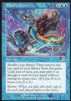MTG English Mind's Desire NM Foil Scourge - Image 1
