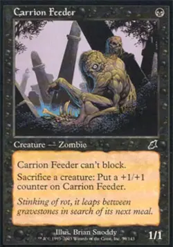 MTG English Carrion Feeder NM Foil Scourge - Image 1