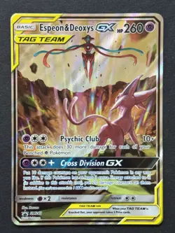 Espeon Deoxys GX Tag Team SM240 Pokemon Promo Full Art Holo Rare English NM - Image 1