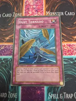 Yugioh Dust Tornado PSV-011 Super Rare 1st Edition Heavily Played - Image 1