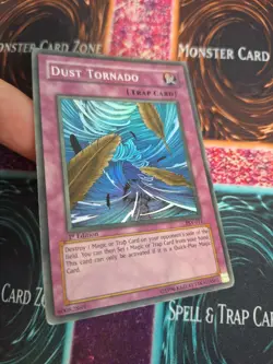 Yugioh Dust Tornado PSV-011 Super Rare 1st Edition Heavily Played - Image 2