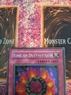 Yugioh Ring of Destruction PGD-000 Secret Rare 1st Edition Lightly Played - Image 3