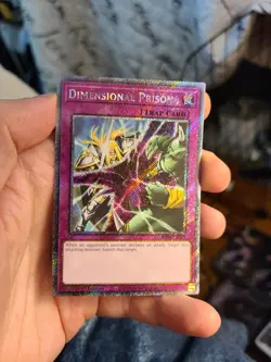 Yugioh Dimensional Prison RA04-EN132 1st Platinum Secret Rare - Image 1