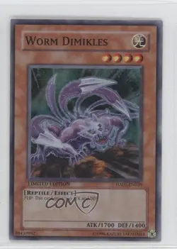 Worm Dimikles Limited Edition YuGiOh Hidden Arsenal 1 #HA01-EN020 2009 READ - Image 1