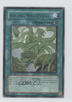 R - Raging Mad Plants 1st Ed. YuGiOh Stardust Overdrive #SOVR-EN060 2009 - Image 1