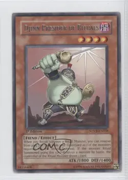 R - Djinn Presider of Rituals 1st Ed. YuGiOh Stardust Overdrive #SOVR-EN038 2009 - Image 1