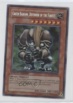 Green Baboon Defender of the Forest Limited Edition YuGiOh Retro Pack 2 2009 - Image 1