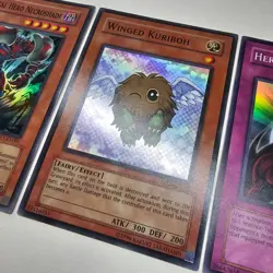 GX1 Elemental Hero Necroshade Winged Kuriboh Hero Ring Super Rare Yugioh Mint - Image 3