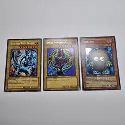 FL1 Set - Blue Eyes White Dragon Dark Magician Kuriboh Secret Rare - Yugioh EURO - Image 1