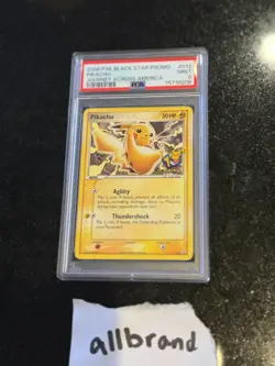 PSA 9 Pokemon Pikachu #012 Journey Across America 10th Anniversary Promo Card - Image 1