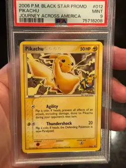 PSA 9 Pokemon Pikachu #012 Journey Across America 10th Anniversary Promo Card - Image 3