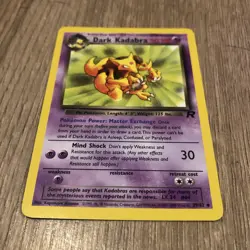 Pokemon TCG - Dark Kadabra 39/82 Team Rocket Regular Unlimited Uncommon MP Card - Image 1
