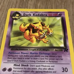 Pokemon TCG - Dark Kadabra 39/82 Team Rocket Regular Unlimited Uncommon MP Card - Image 2