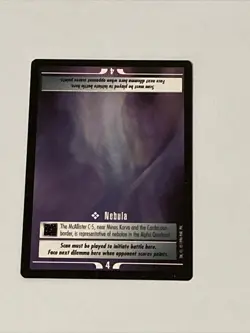 Star Trek CCG Missions Nebula Black Boarder Card - Image 1