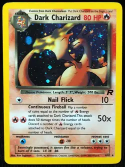 Dark Charizard 4/82 NM-LP Team Rocket Holo Pokemon Card - Image 1