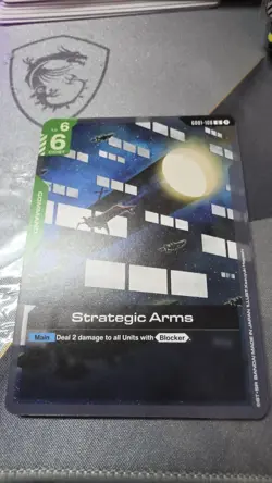 Gundam GD01-108 Strategic Arms Gundam TCG CCG English Card Game - Image 1