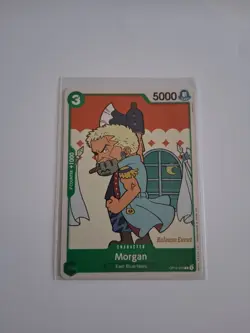One Piece Card Game Legacy Of The Master Release Event Stamp Morgan OP12-035 - Image 1