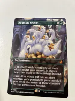 ***Borderless Doubling Season*** MTG Wilds of Eldraine - Image 1