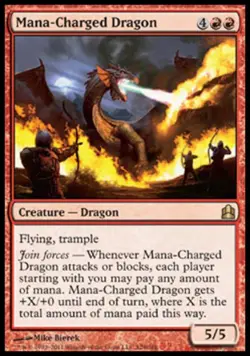 Mana-Charged Dragon - Medium Play MTG Commander - Image 1