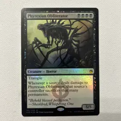 MTG FOIL New Phyrexia PHYREXIAN OBLITERATOR 101/249 Creature Horror NM - Image 1