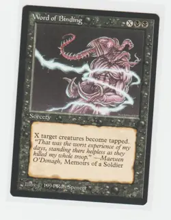 Magic the Gathering ~ MTG ~ 1x Word of Binding ~ M/NM ~ THE DARK - Image 1