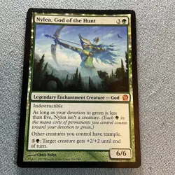 MTG- Nylea, God Of The Hunt- Theros- Lightly Played Excellent Cond- MAGIC CARD - Image 1